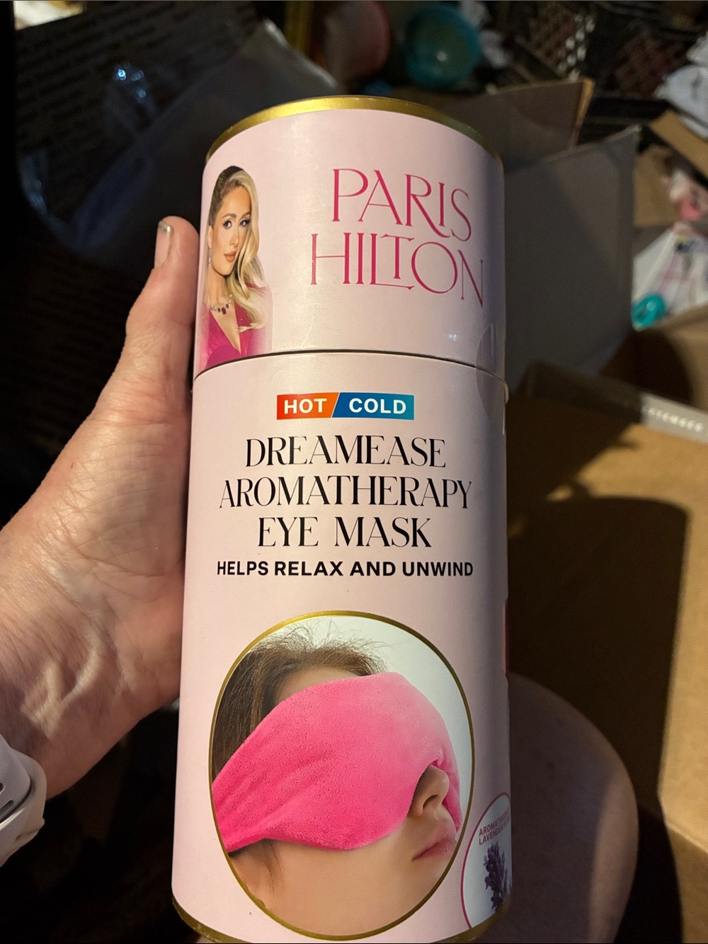 Paris Hilton Pink DreamEase Aromatherapy Eye Mask Canister